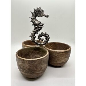 Mudpie Seahorse‎ Triple Dip Cup. Appetizers, serveware, bar ware